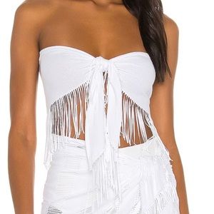 Beach Bunny Haute Summer Top in white. *NEW WITH TAGS* One Size